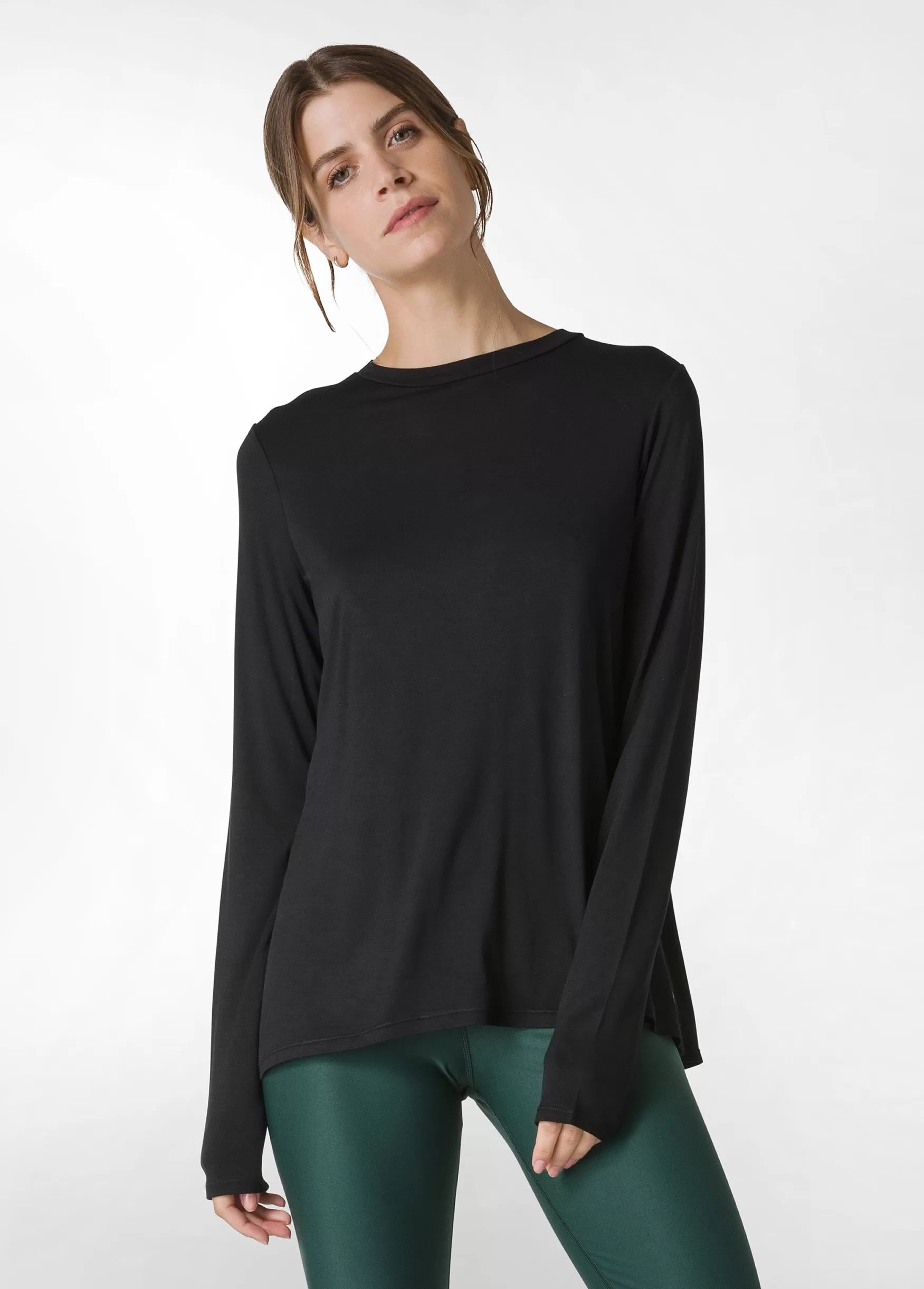 Best DEHA Yoga Long Sleeve T-Shirt Black