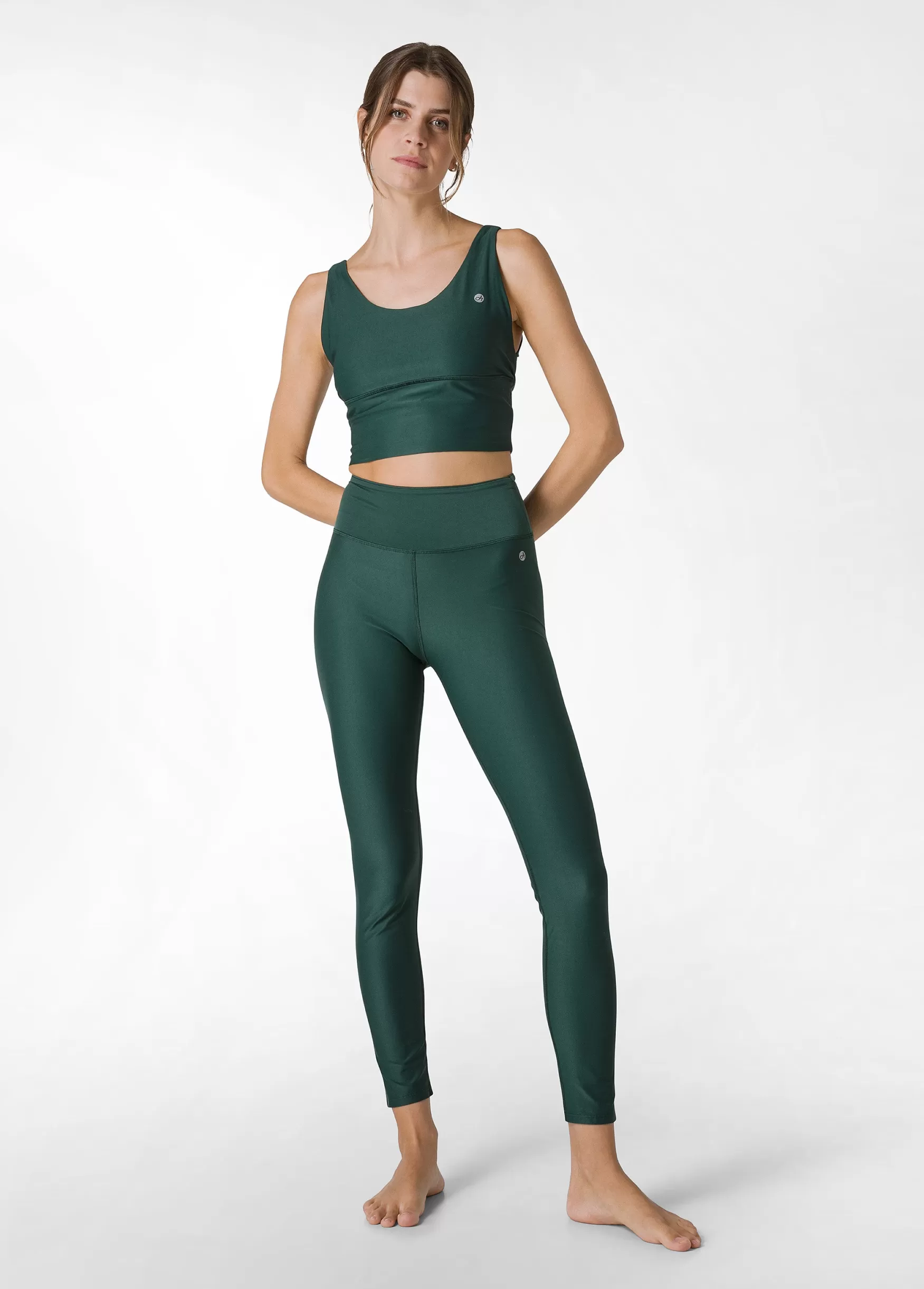 Cheap DEHA Yoga Soft Touch Leggings Green Forest Green