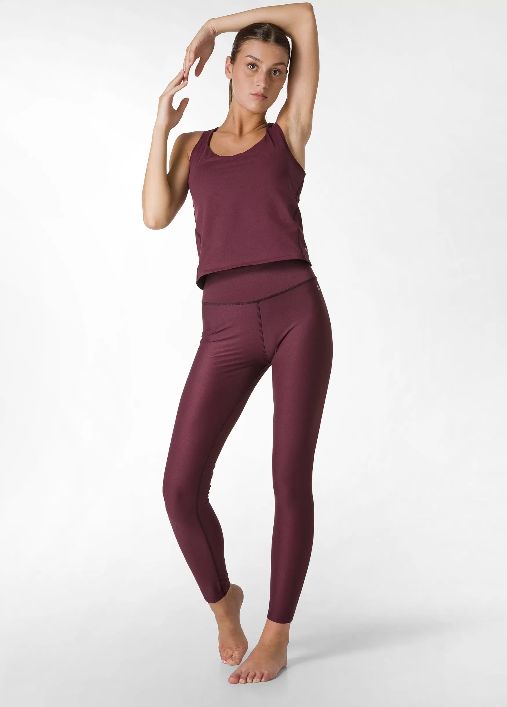 Hot DEHA Yoga Soft Touch Leggings Red Tibetan Red