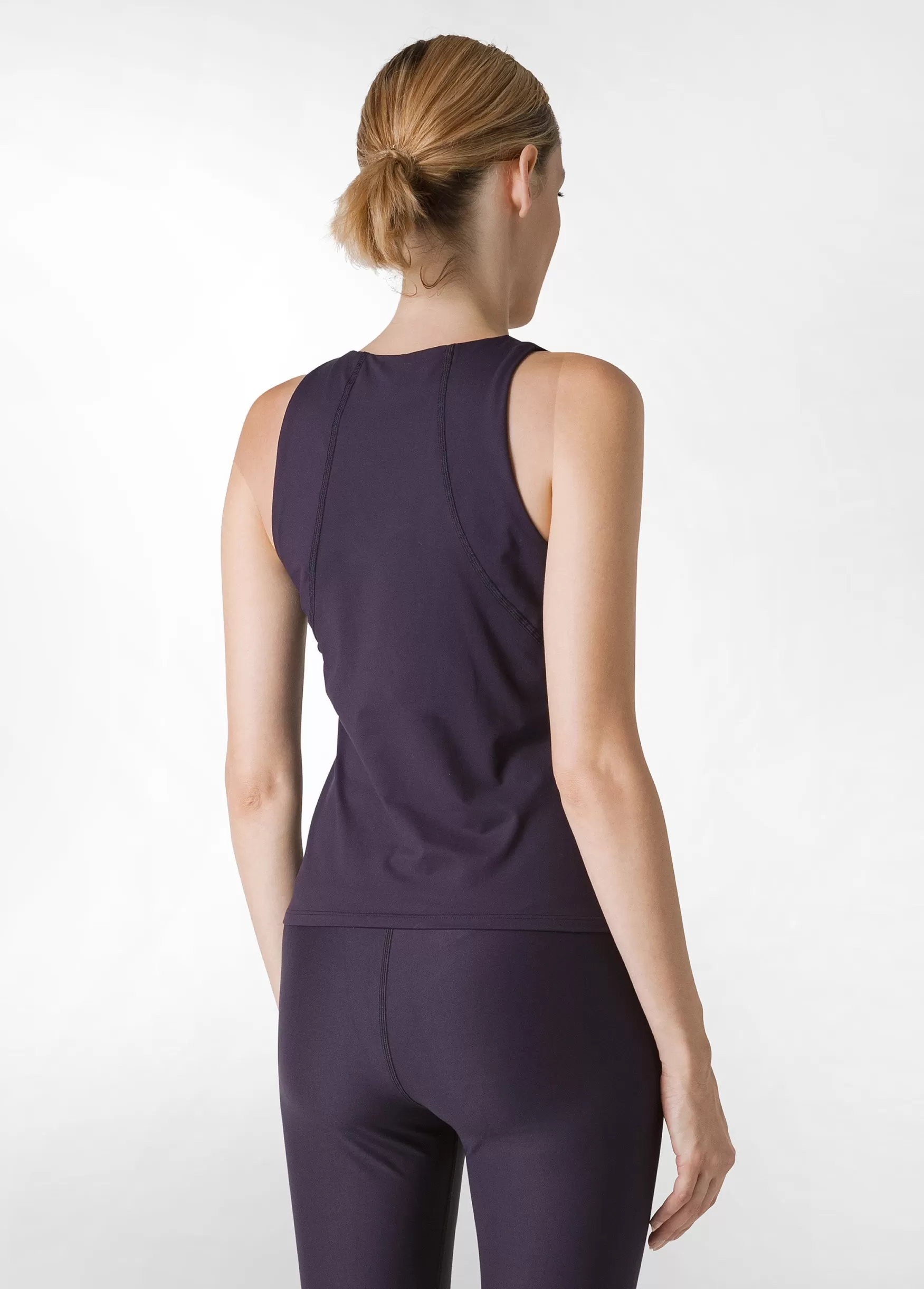 Sale DEHA Yoga Soft Touch Top Purple Aubergine Violet